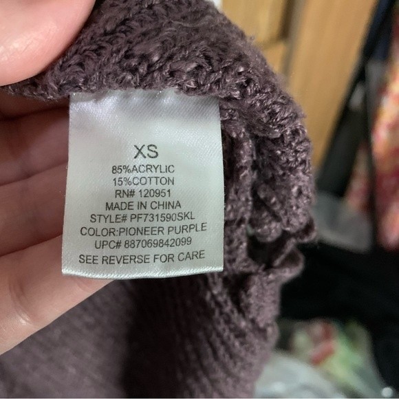 Pink Republic Purple Sweater. Size XS - Picture 6 of 6